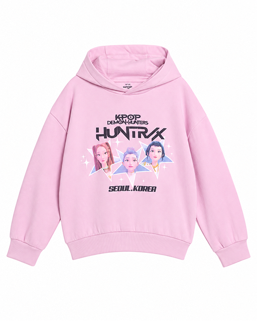 Dievčenská k-pop mikina s kapucňou
