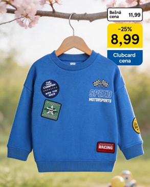 Mikina s nášivkami