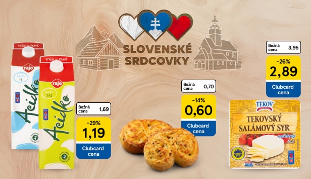 Kvalita zo Slovenska. Výhody s Clubcard