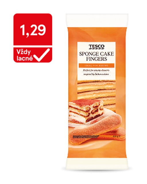 Tesco dlhé piškóty