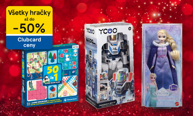 Všetky hračky so zľavou až do 50 % s Clubcard