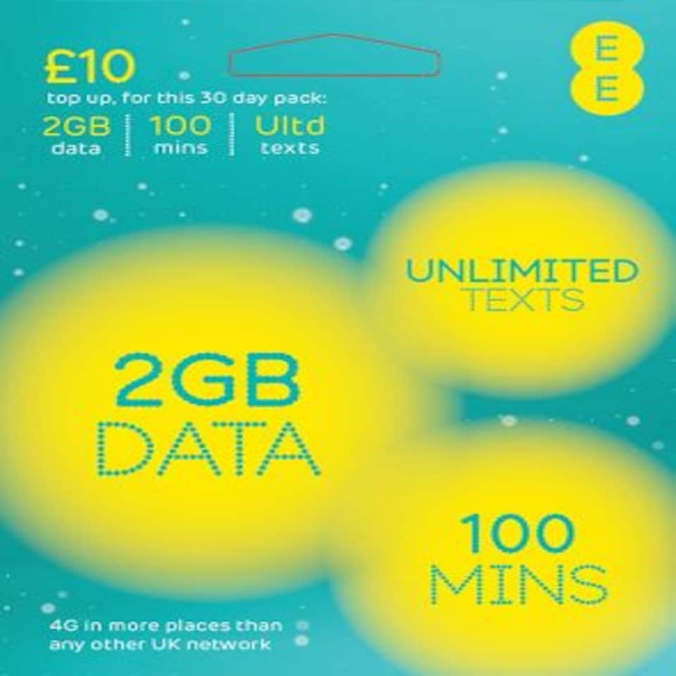 Ee Pay As You Go Data Bundle £10