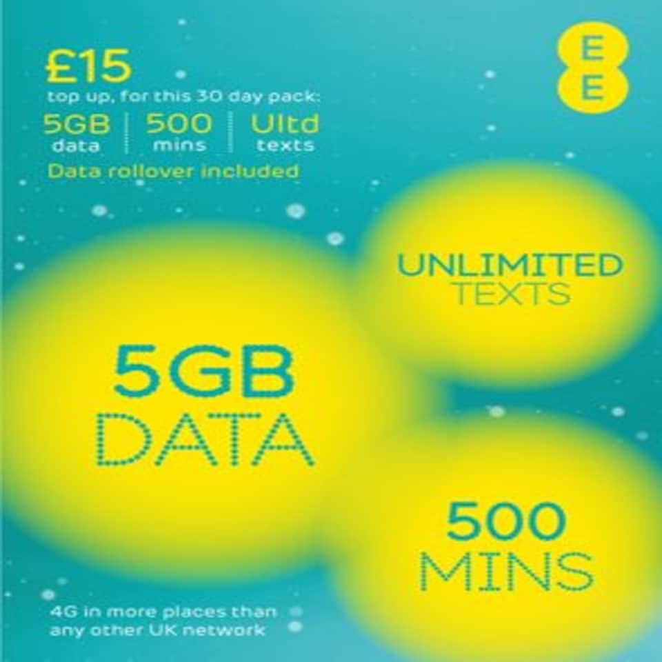 image 1 of Ee Pay As You Go £15 Multi Sim