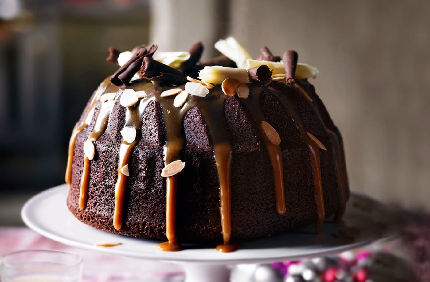 Chocolate and salted caramel bundt cake