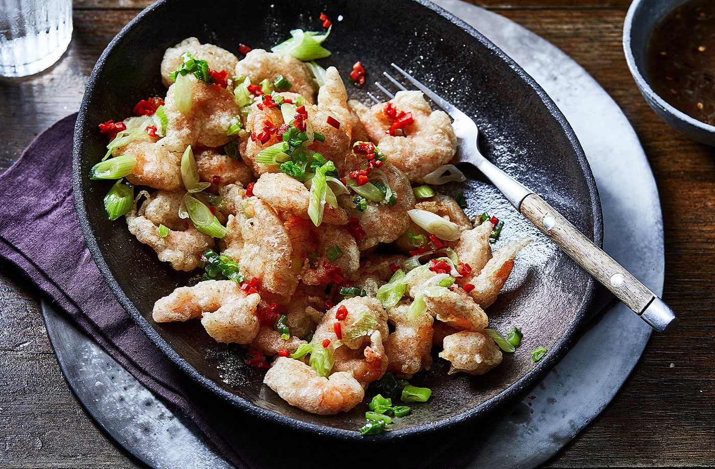 Salt and pepper prawns