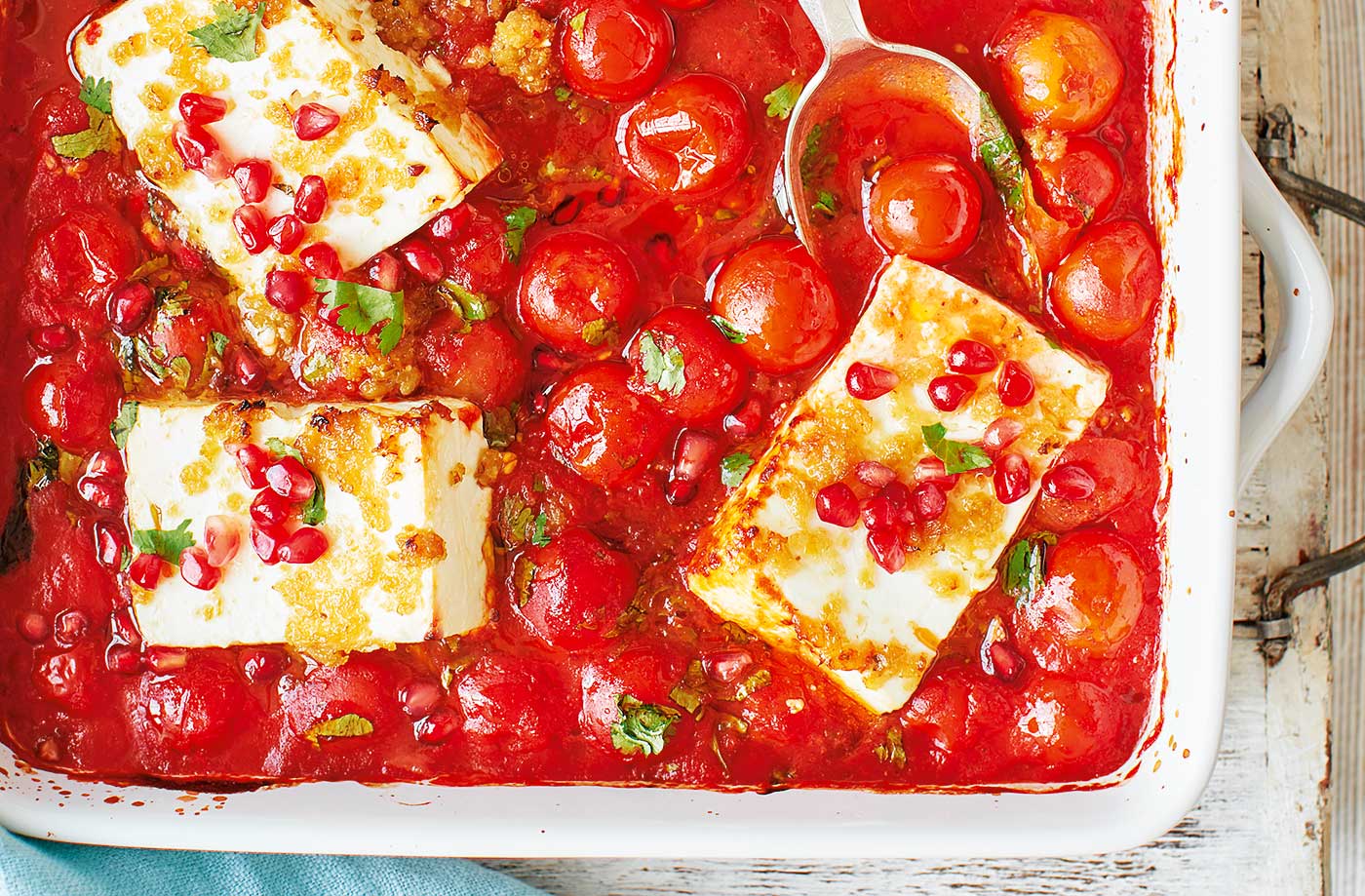 Middle Eastern-style baked feta