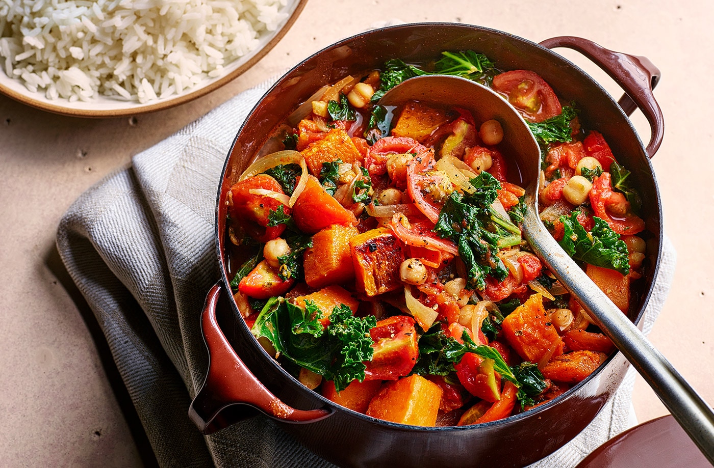 Butternut squash and chickpea stew