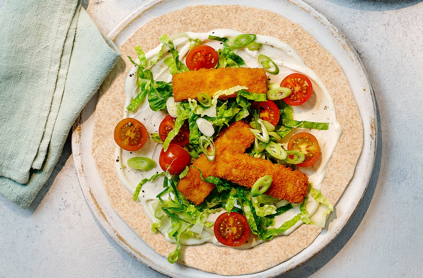Kids' fish finger tacos