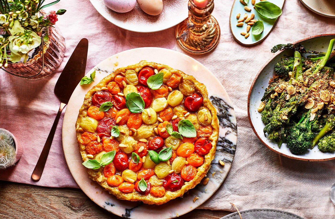Vegan tomato tart