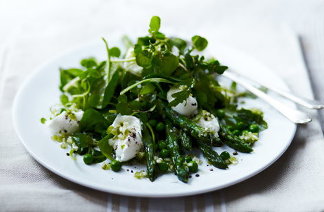 Image of "Watercress, spinach and rocket salad"