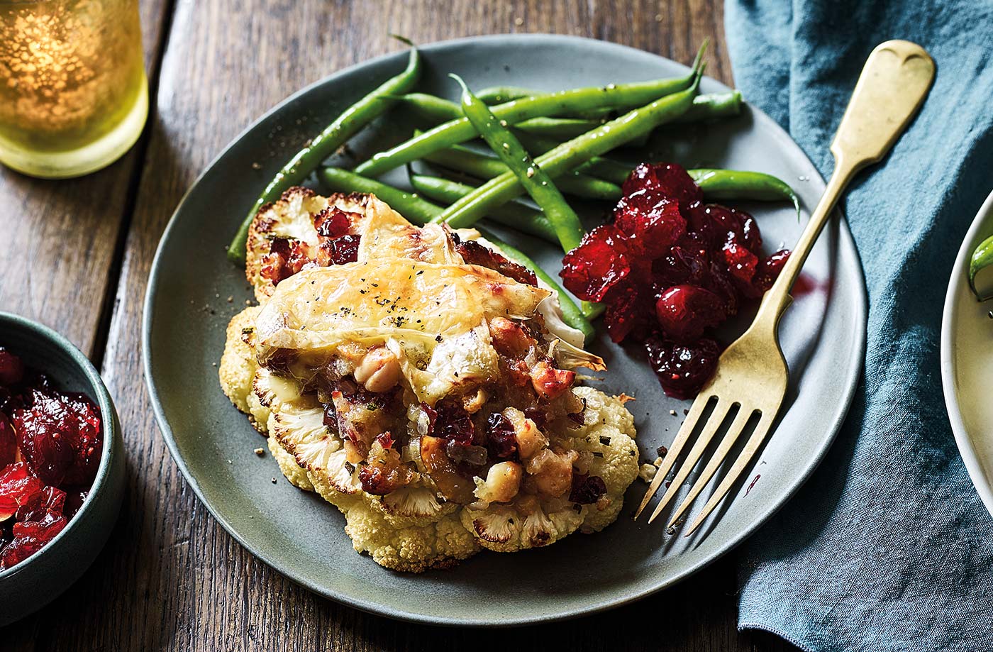 Brie and cauliflower steaks