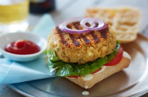 Image of "Quinoa and butter bean burgers"