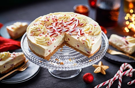 Image of "Candy cane cheesecake"