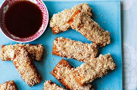 Image of "Ken Hom sesame prawn toast"