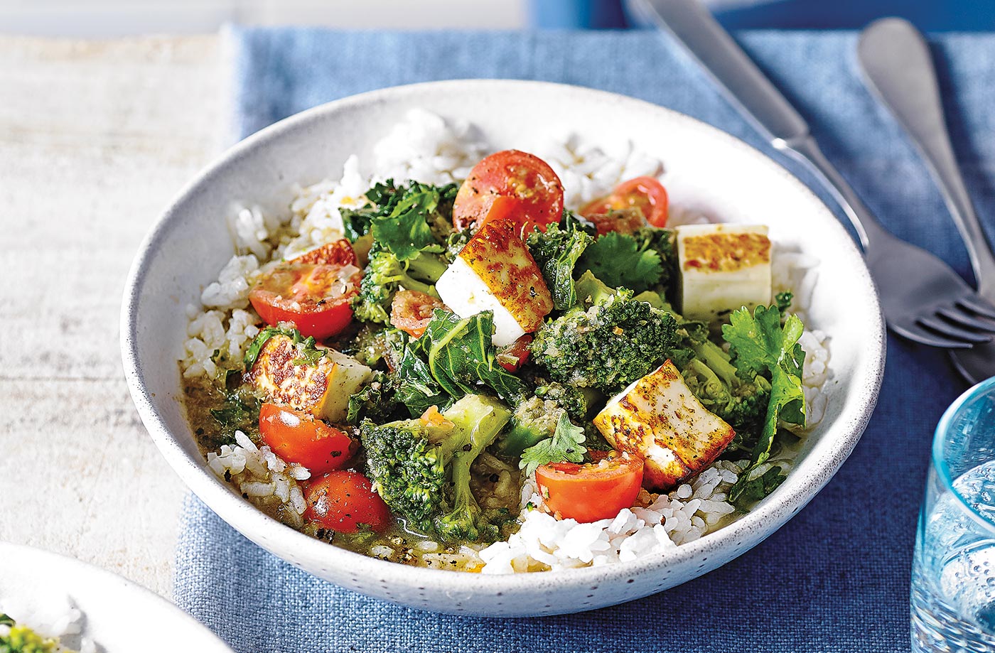 Broccoli and paneer curry