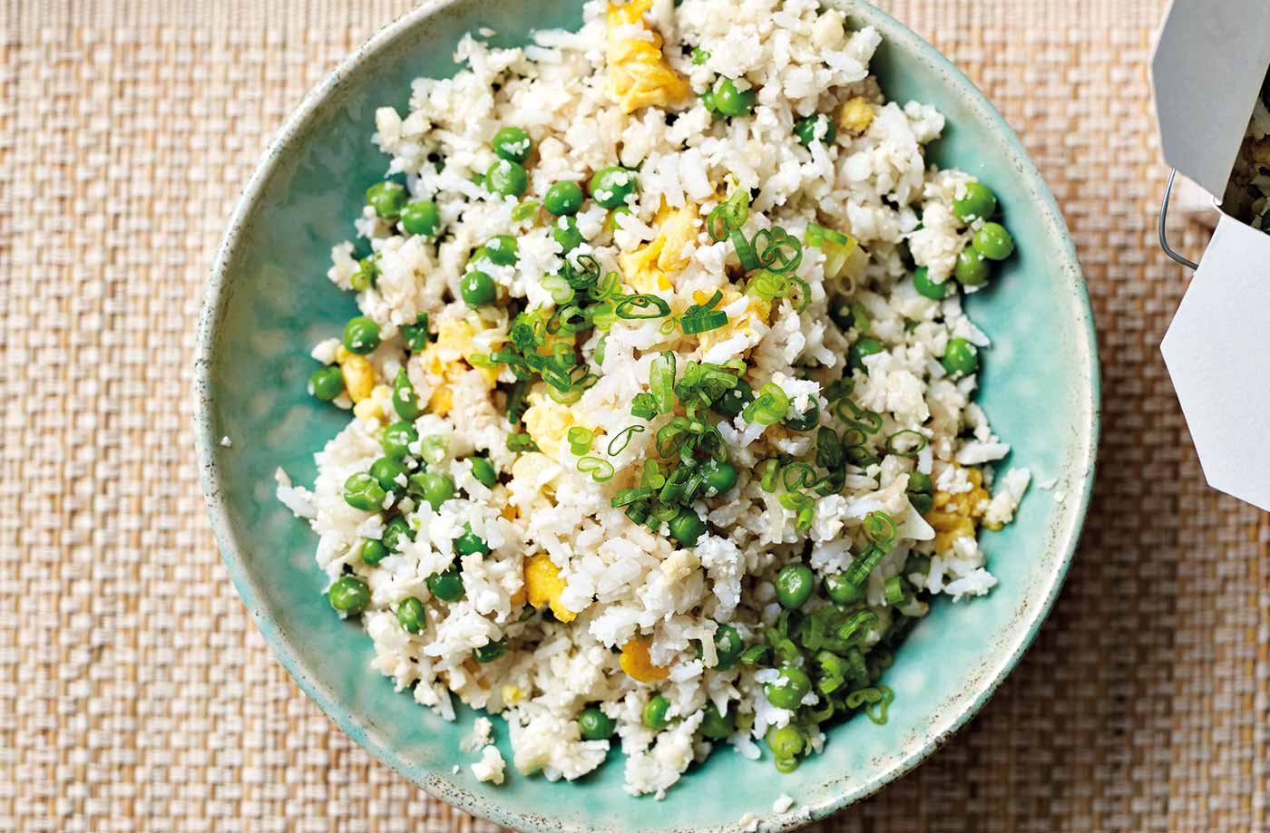 Egg-fried cauliflower rice