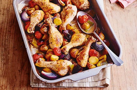 Image of "Chicken drumstick traybake"