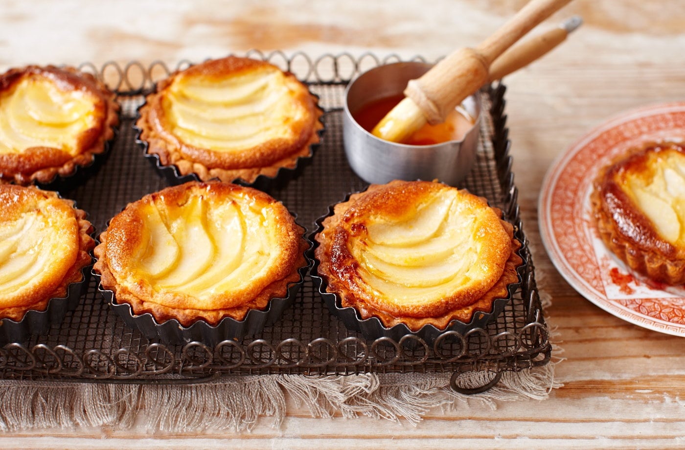 Pear and frangipane tarts