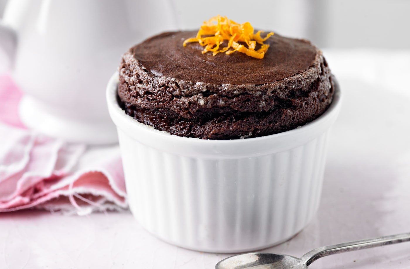 Chocolate orange soufflé