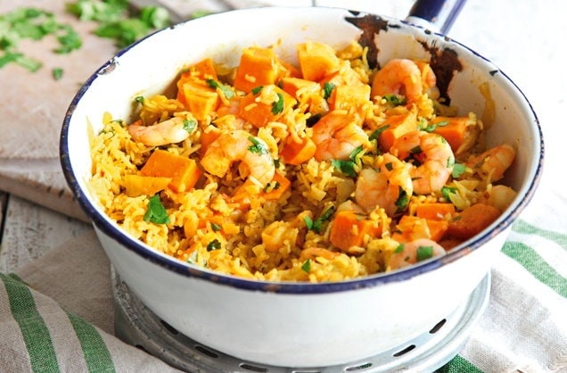 Thai prawn and coconut rice