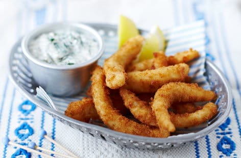 Image of "Kosher goujons with lemon tartare sauce "