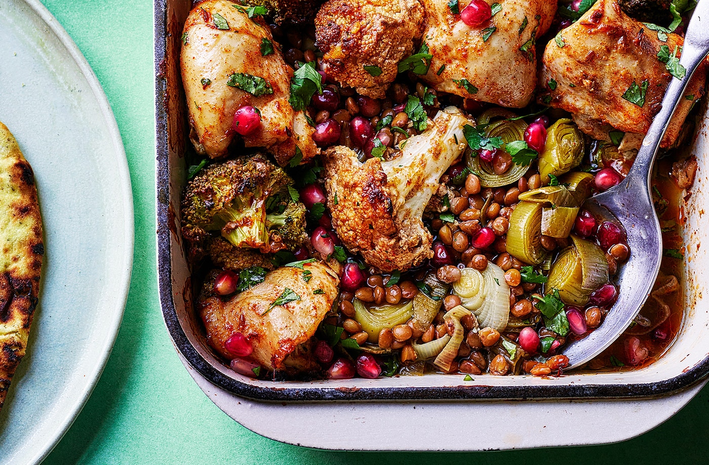 Tandoori chicken and cauliflower bake