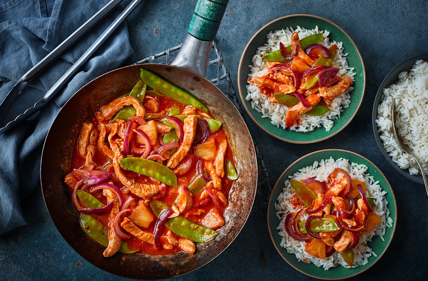 Sweet and sour pork stir-fry