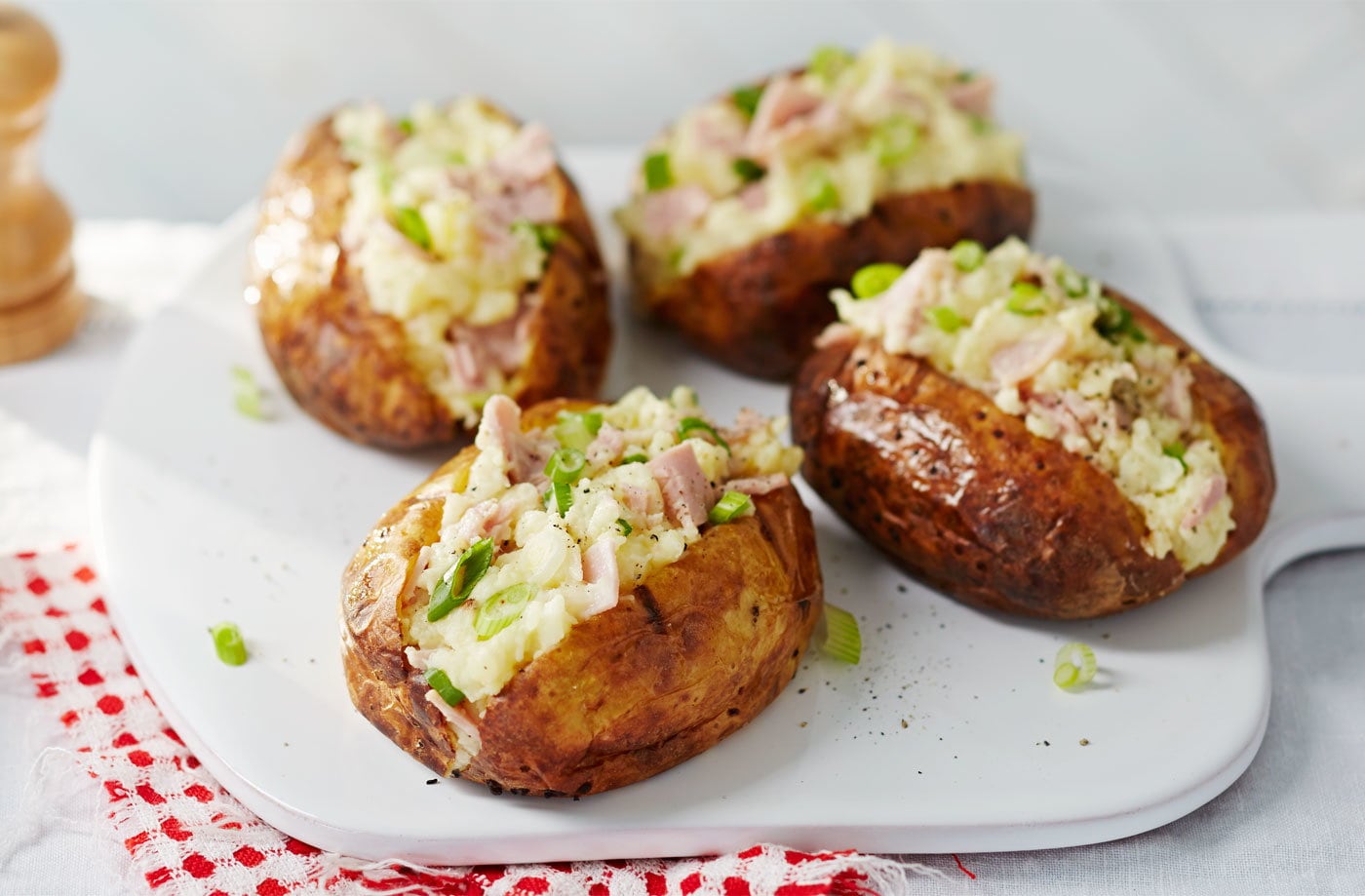 Campfire loaded potatoes