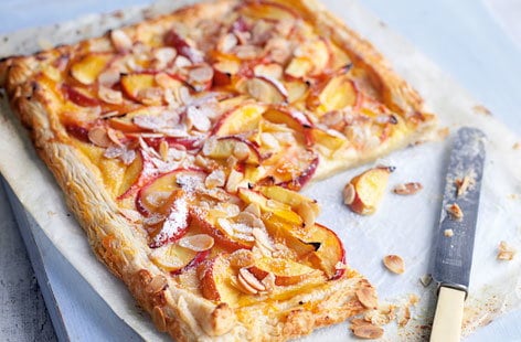 Image of "Nectarine and almond tart"