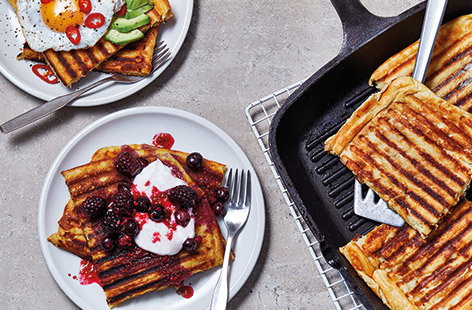 Image of "Easy griddled waffles"