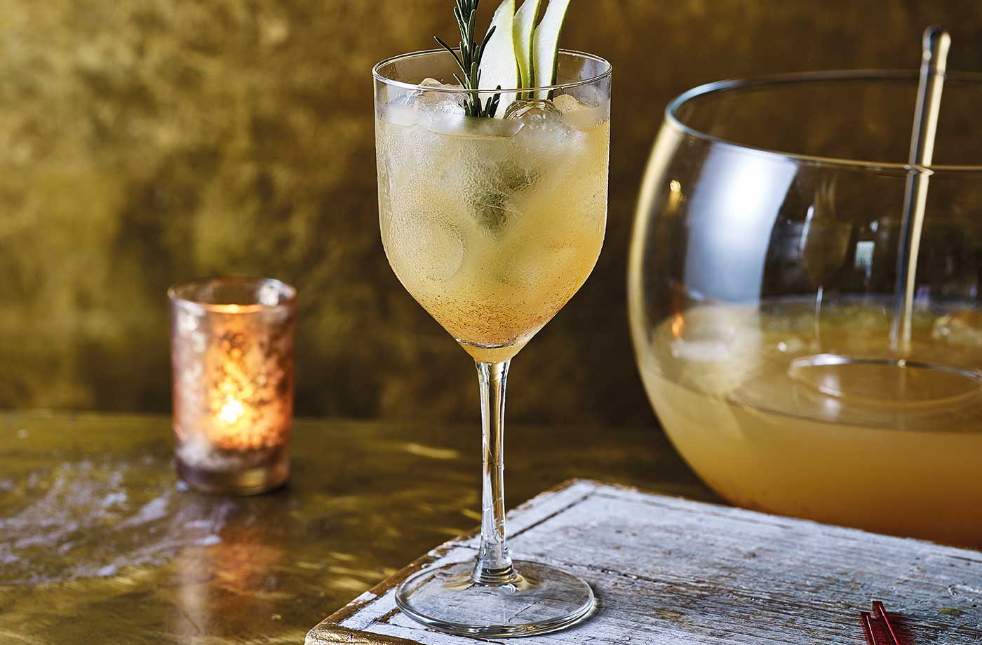 Pear and brandy punch