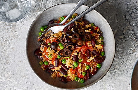 Image of "Spanish-style rice and beans"