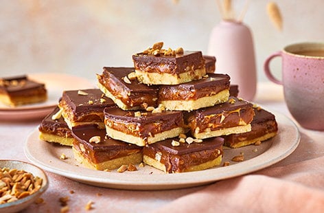 Image of "Salty peanut millionaire’s shortbread"