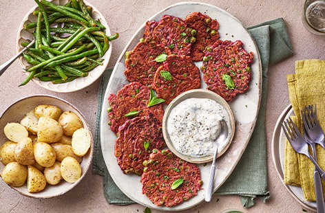 Beetroot fritters