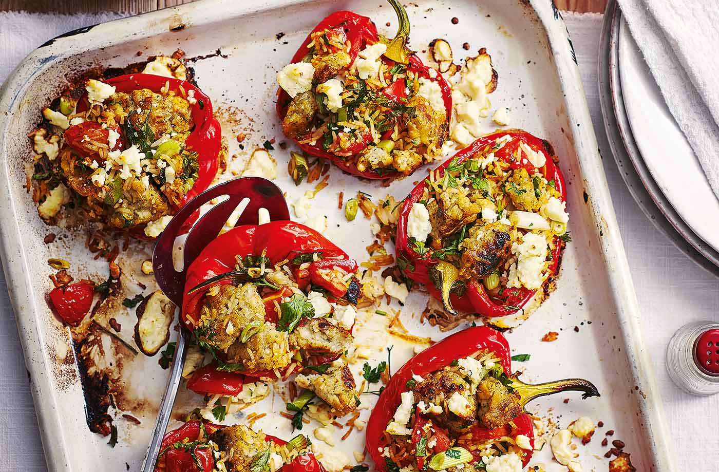 Cheesy stuffed peppers