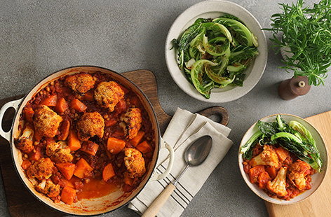 Image of "5-ingredient smoky cauliflower one-pot"
