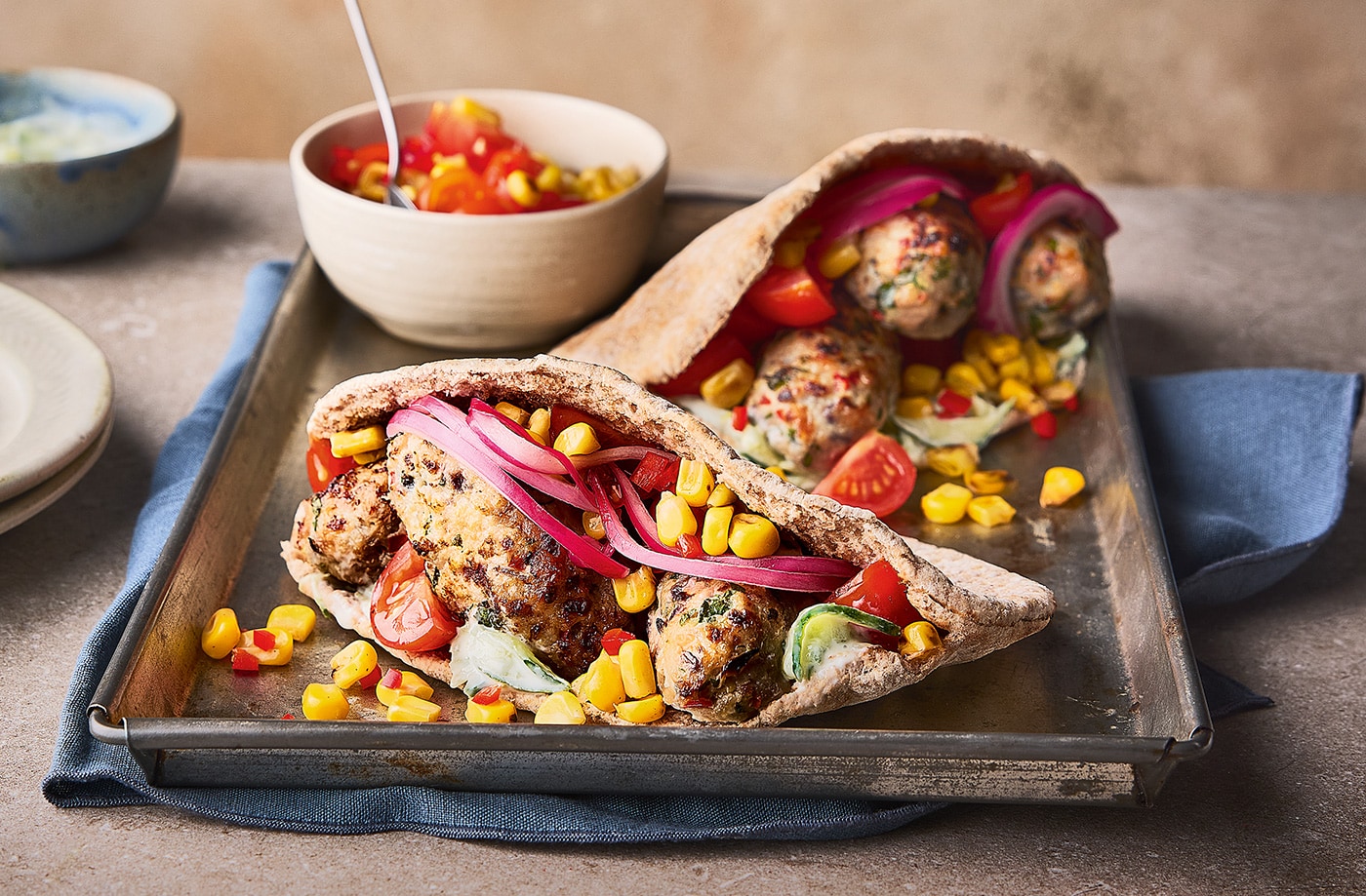 Chicken kofta kebabs