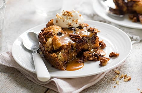 Image of "Slow-cooker bread pudding with caramel"