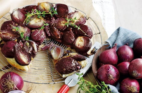 Image of "Red onion tarte Tatin"