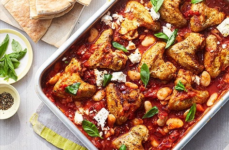Image of "Chicken and butter bean traybake"