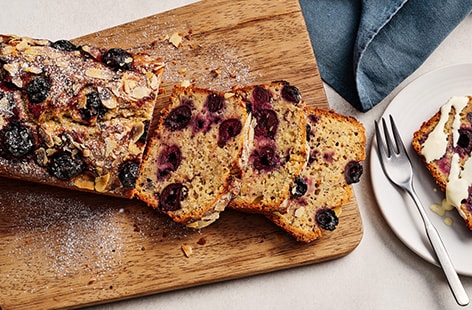 Image of "Cherry Bakewell breakfast loaf"