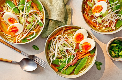 Ramen with soft boiled egg