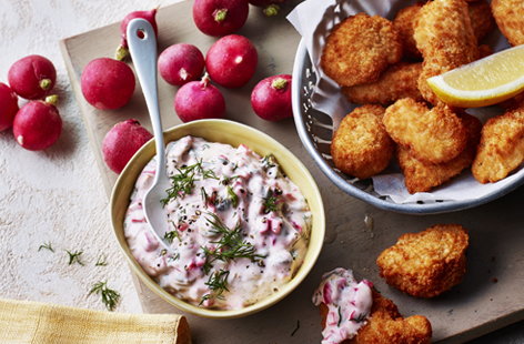 Image of "Radish tartare sauce"