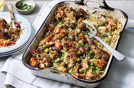 Image of "Chicken tagine traybake "