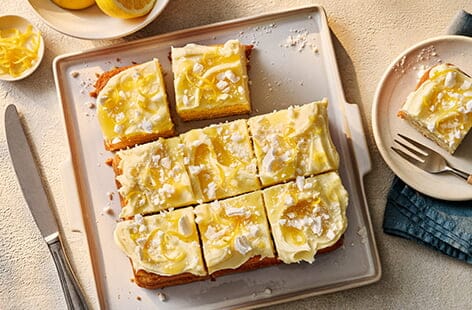 Lemon meringue sheet cake