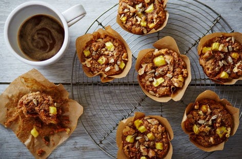 Image of "Dairy and egg-free carrot and pineapple muffins"