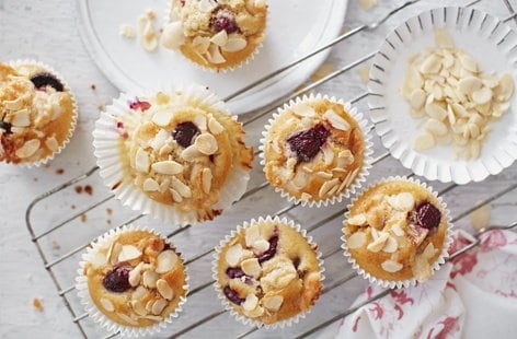 Image of "Cherry Bakewell muffins"
