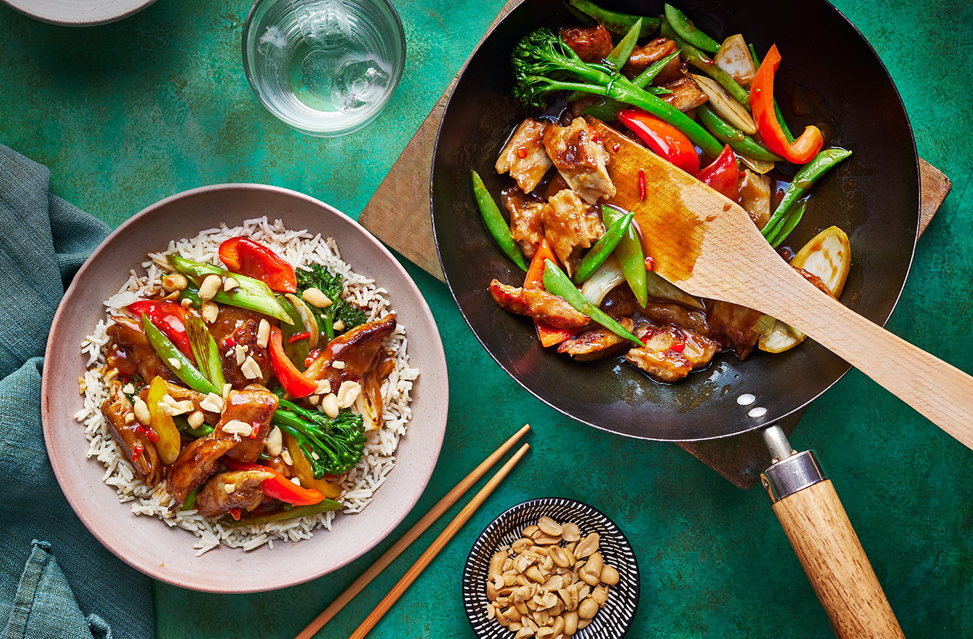 Kung pao vegan 'chicken'