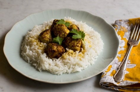 Image of "Chicken curry meatballs"