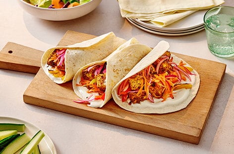 Image of "Tofu tikka wraps"